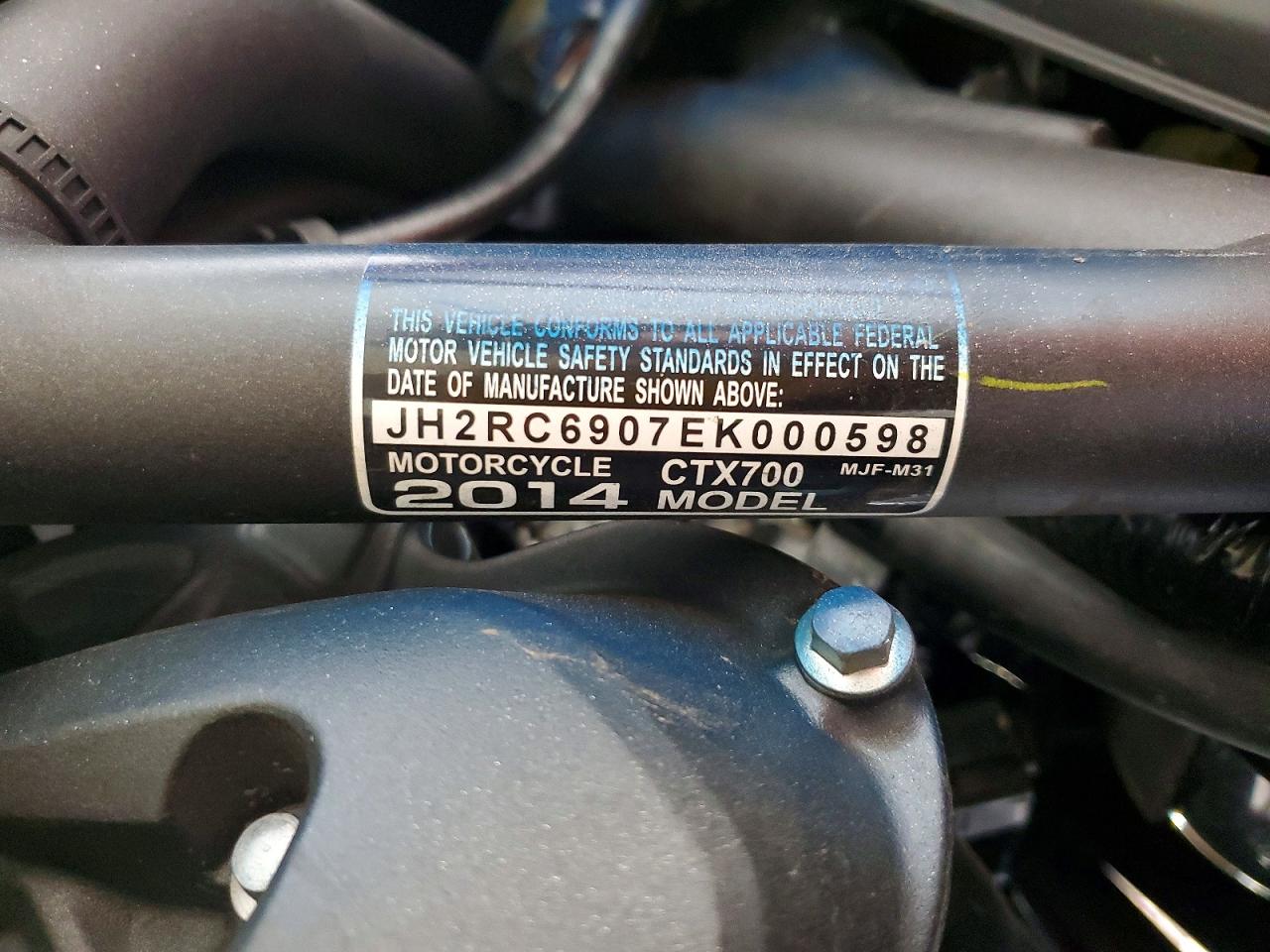 2014 HONDA CTX CYCLE