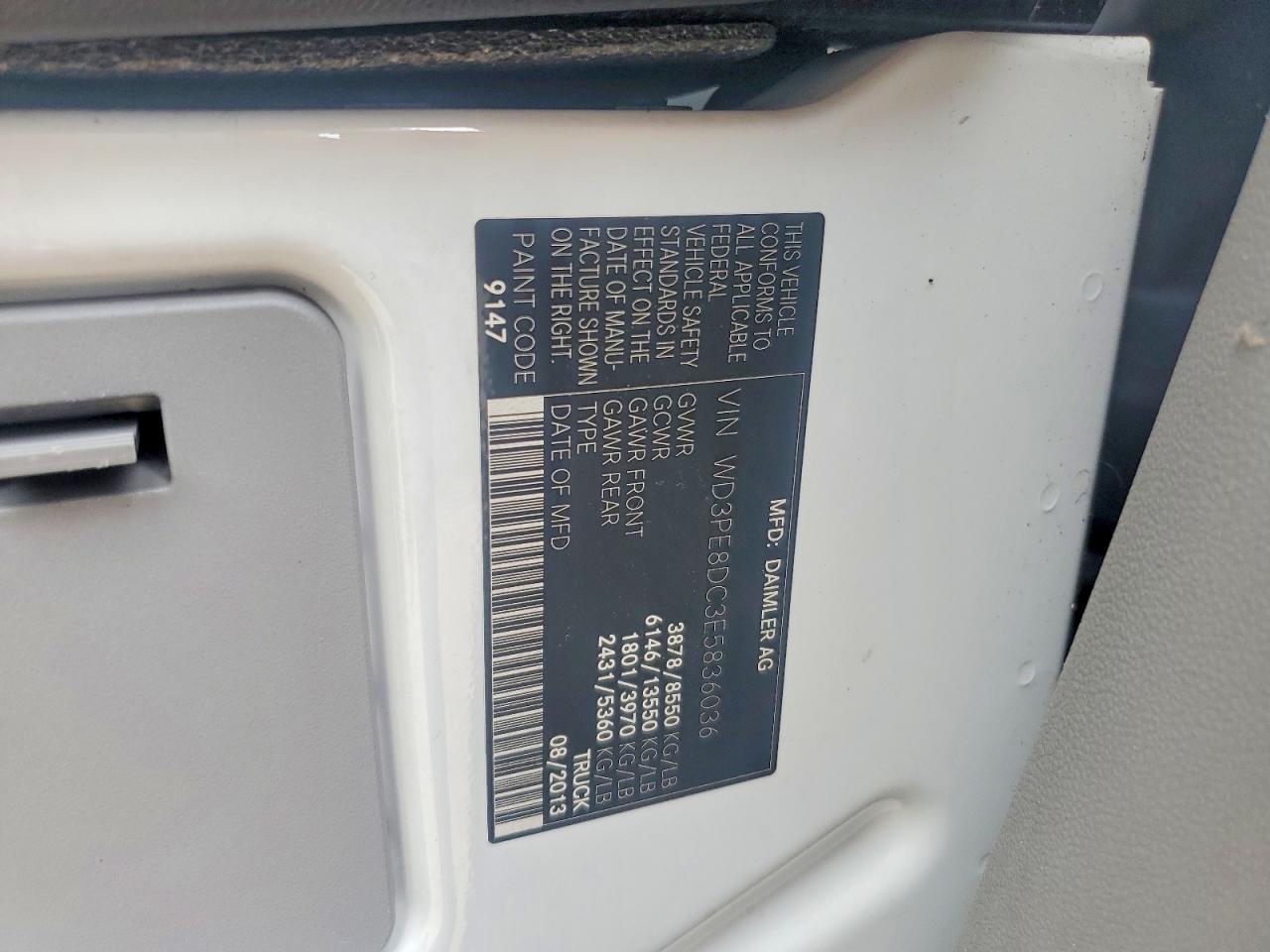 2014 MERCEDES-BENZ SPRINTER