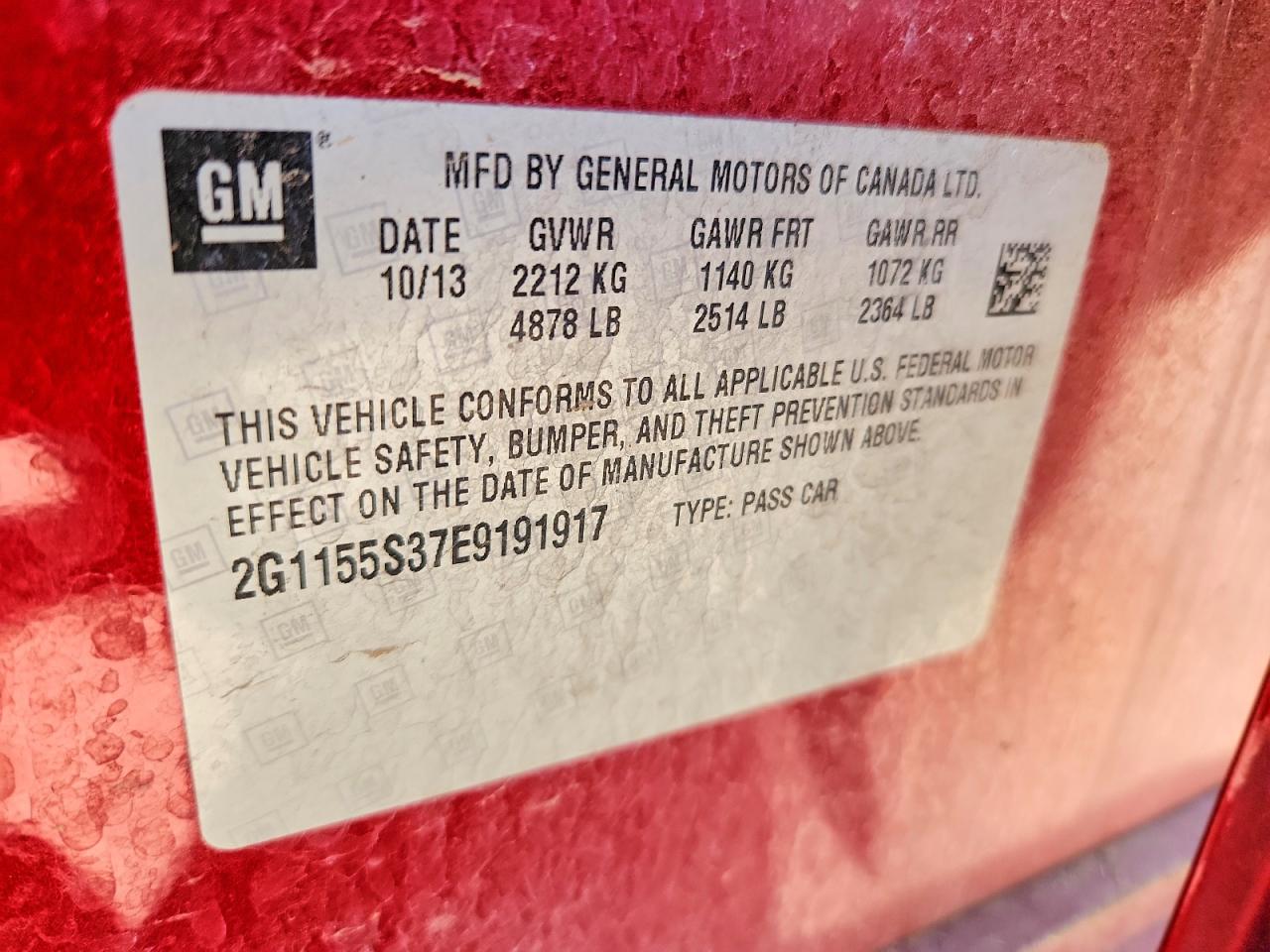 2014 CHEVROLET IMPALA