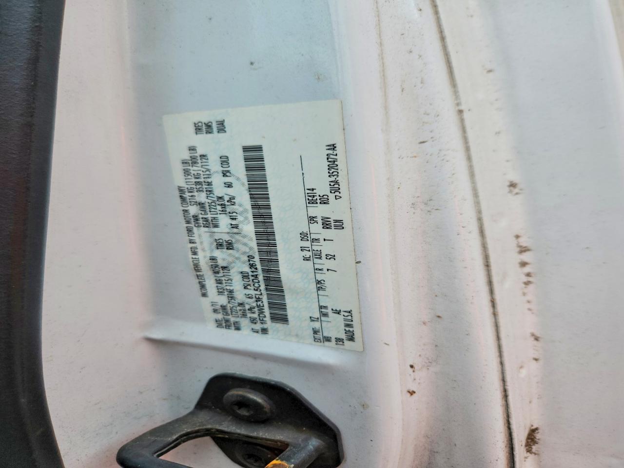 2012 FORD ECONOLINE