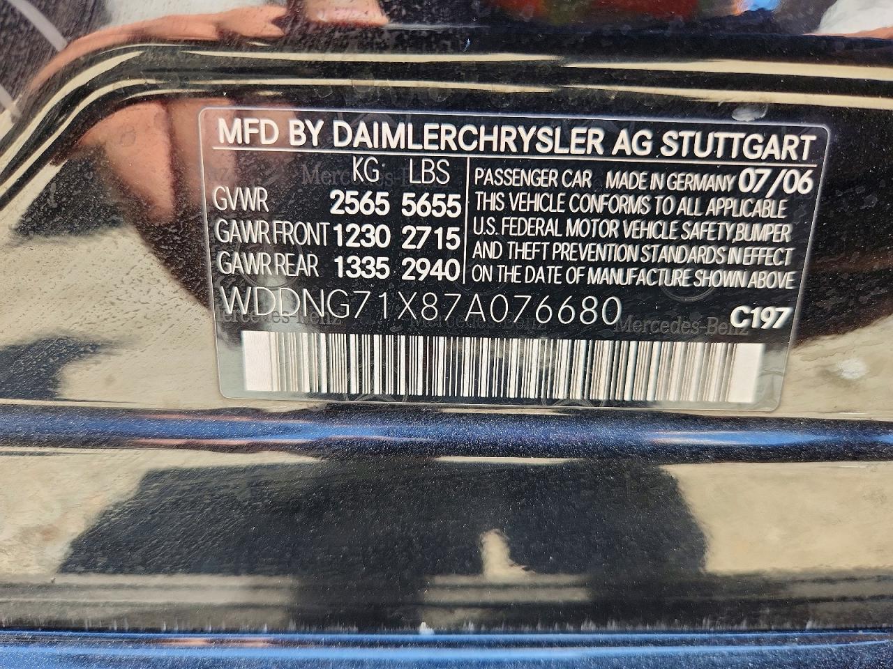 2007 MERCEDES-BENZ S-CLASS
