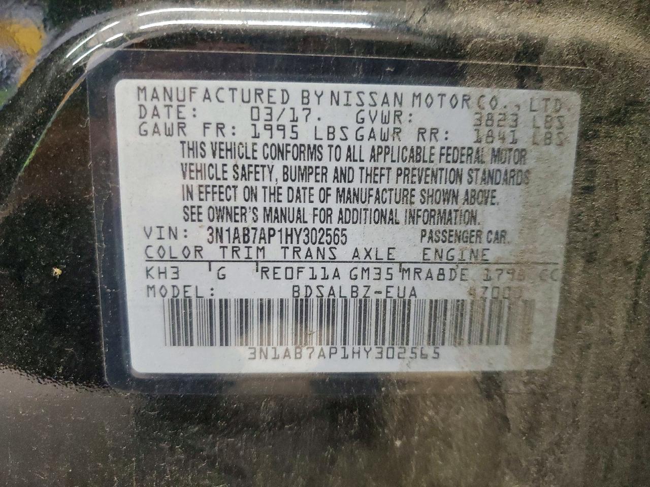 2017 NISSAN SENTRA