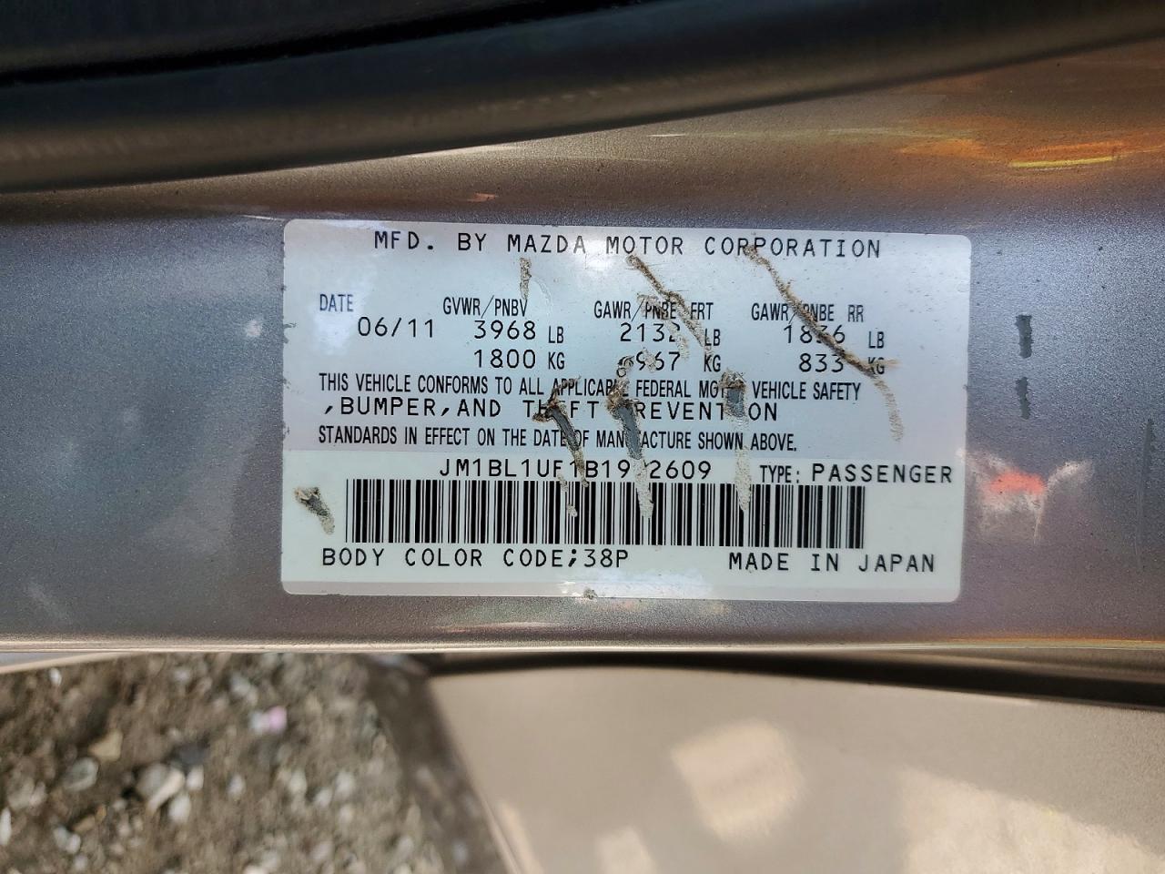 2011 MAZDA 3
