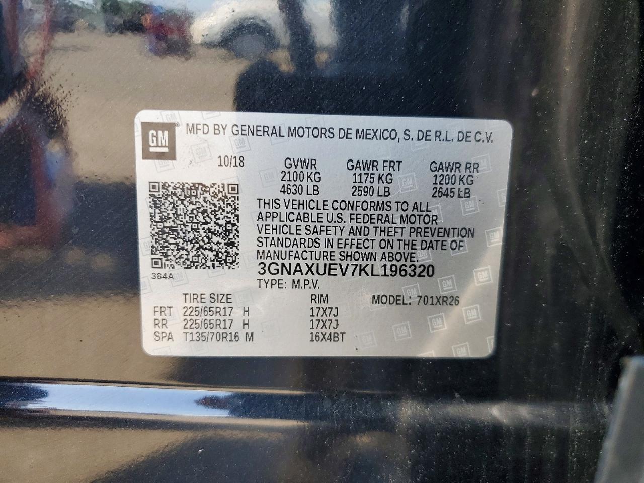 2019 CHEVROLET EQUINOX