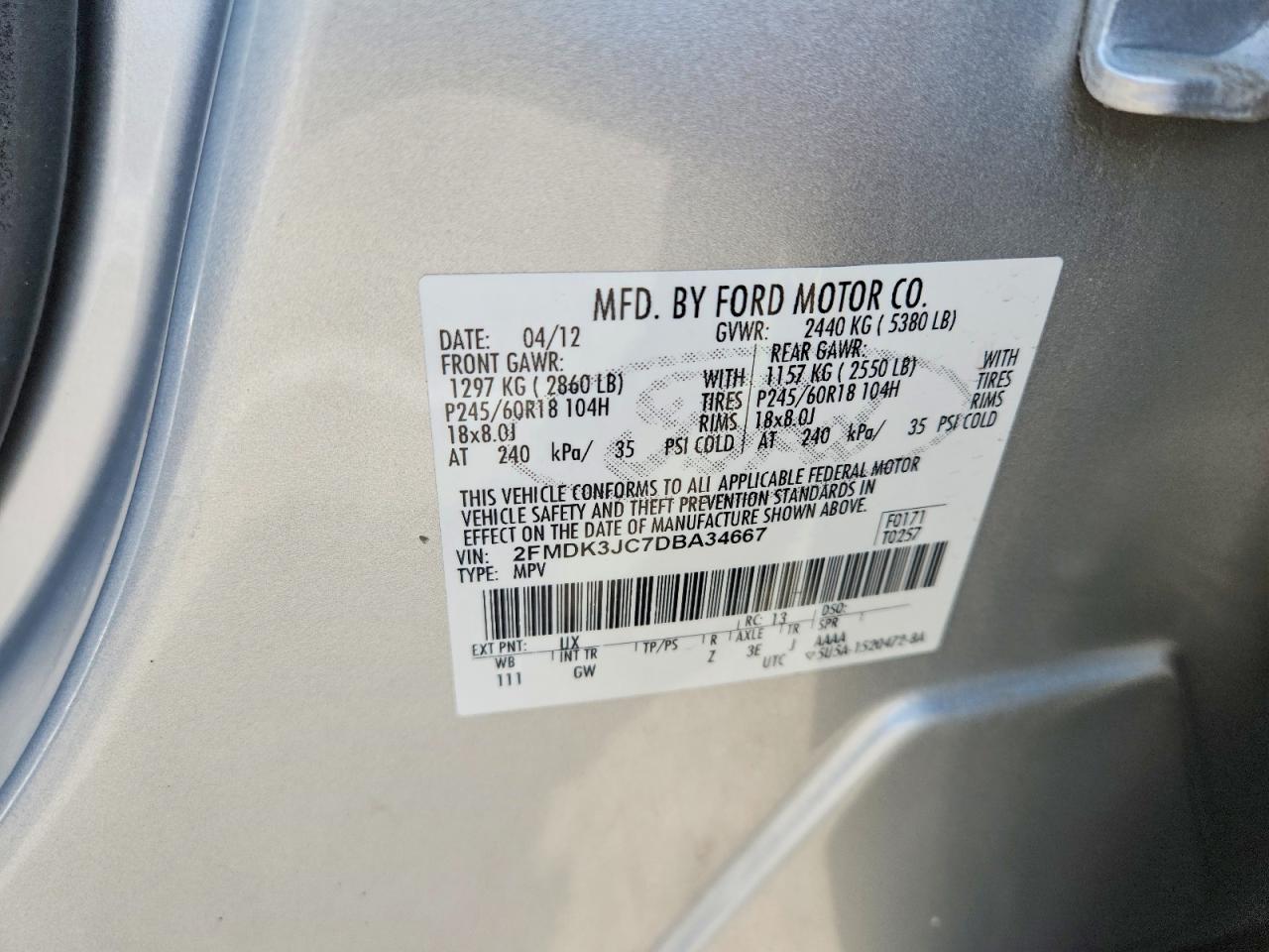 2013 FORD EDGE
