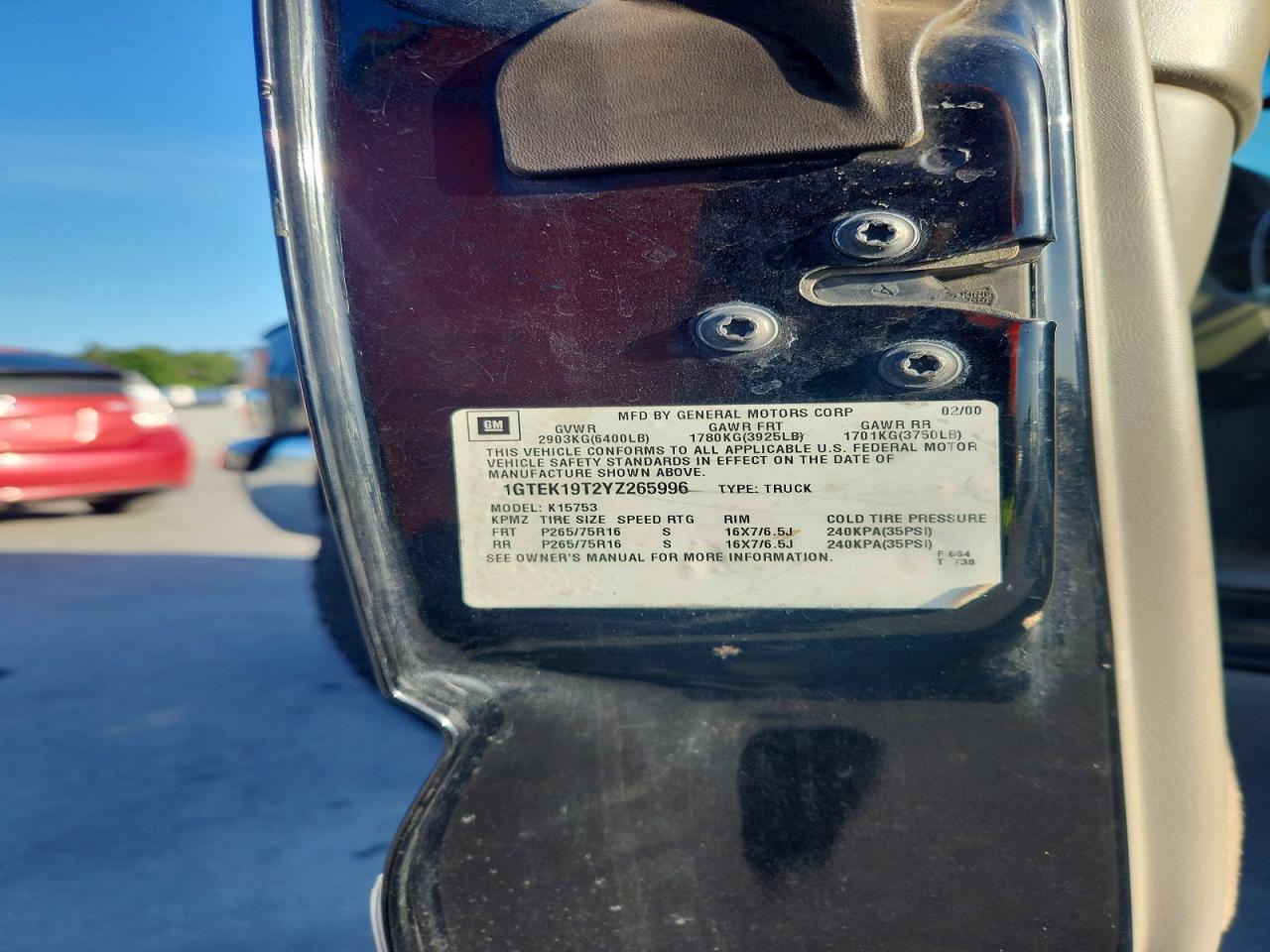 2000 GMC SIERRA