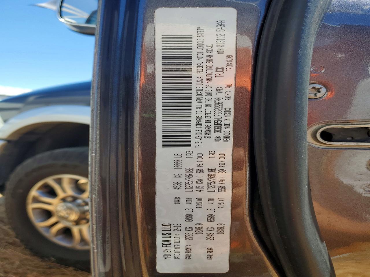 2016 DODG RAM 2500