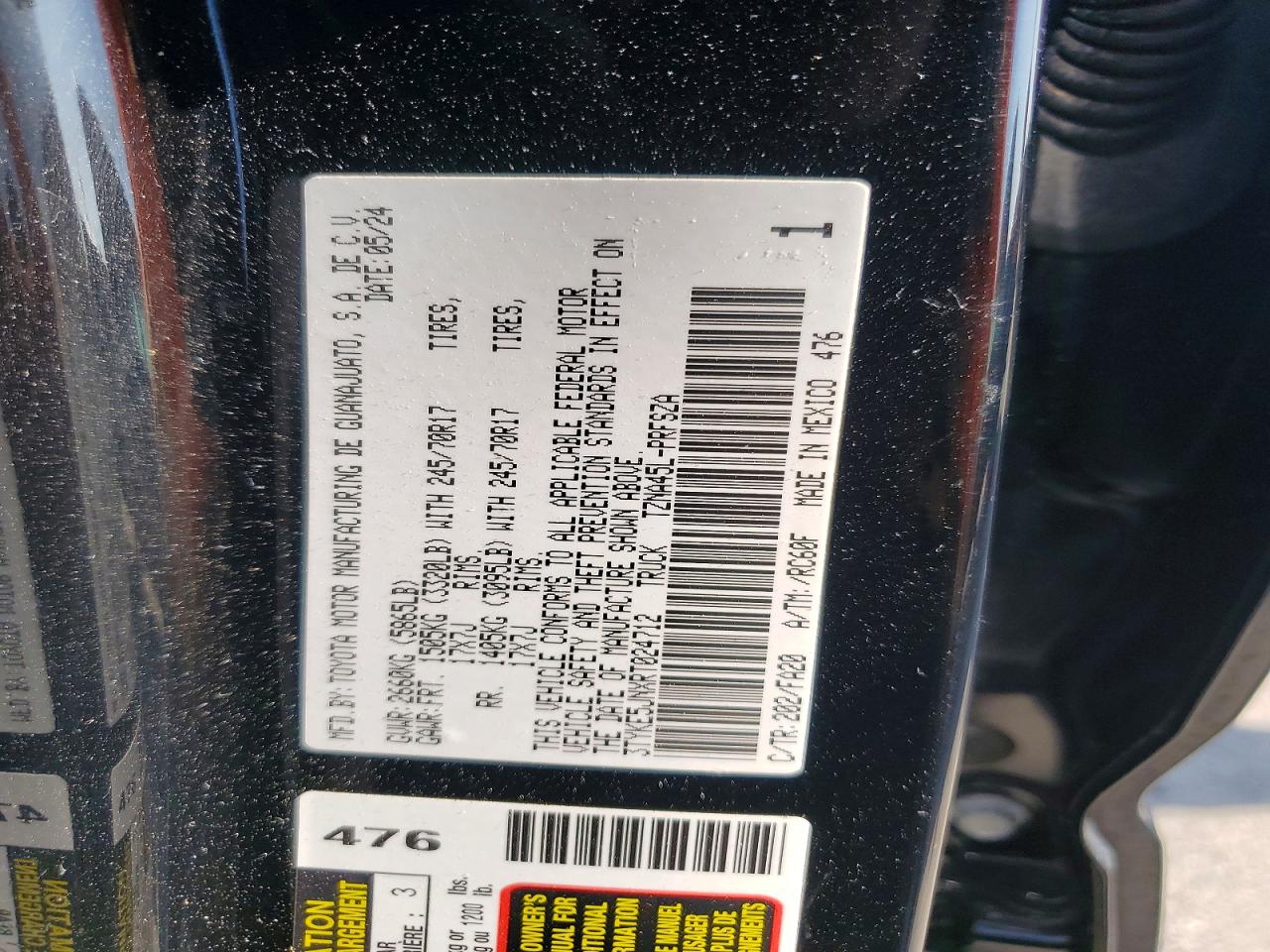 2024 TOYOTA TACOMA