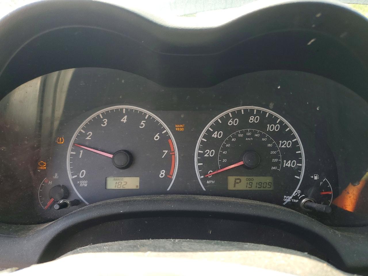 2009 TOYOTA COROLLA