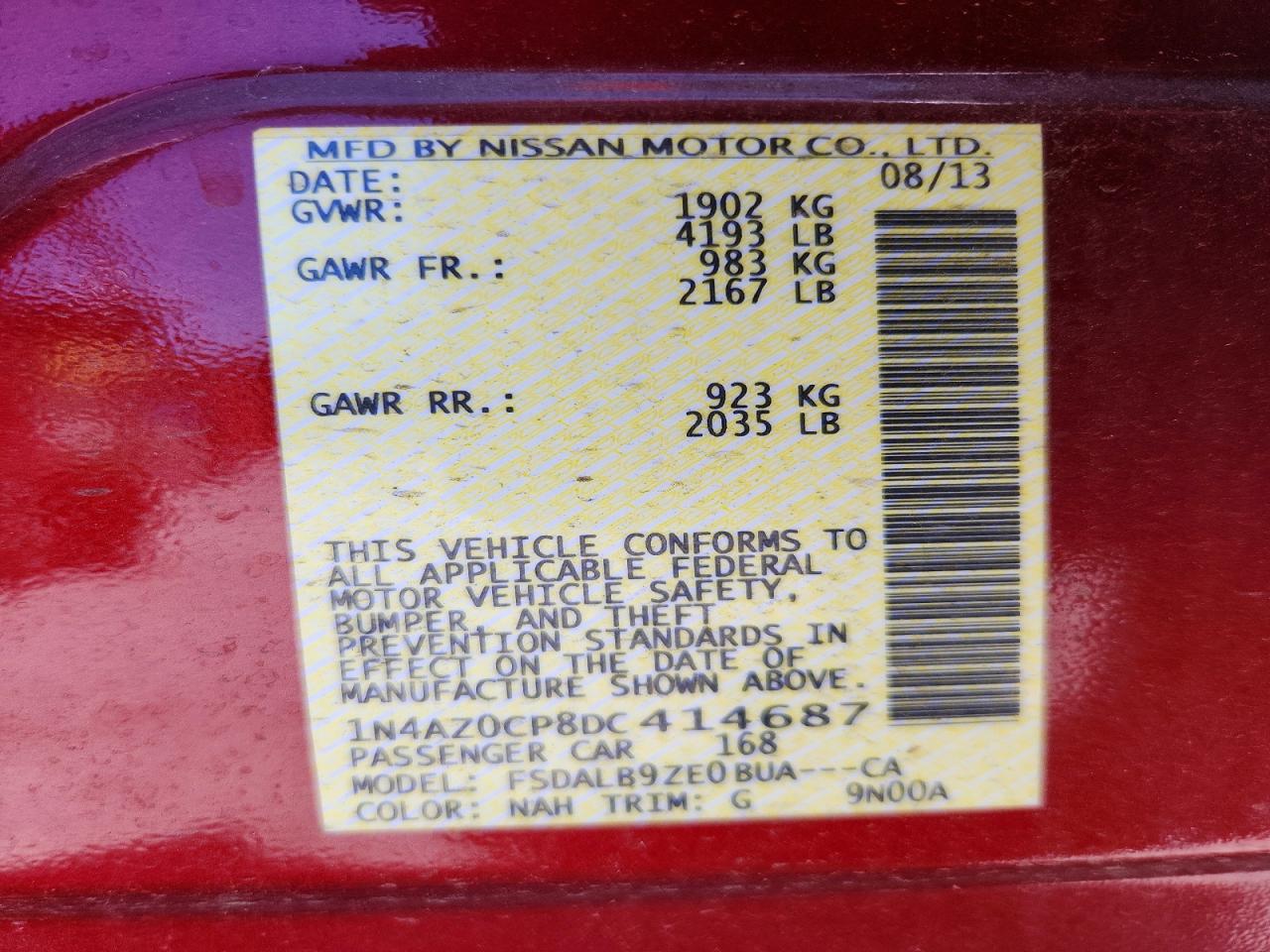 2013 NISSAN LEAF