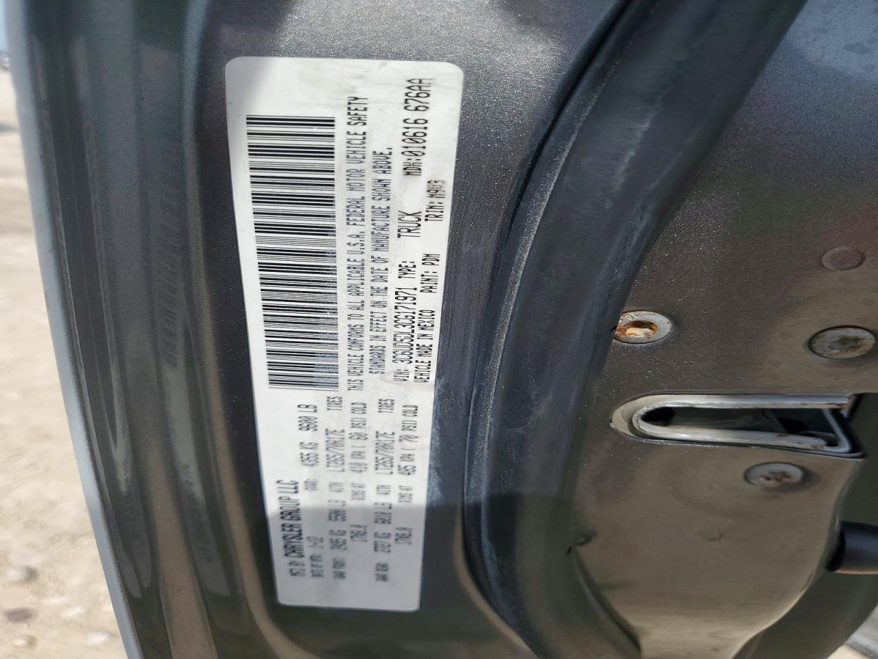 2012 DODGE RAM 2500