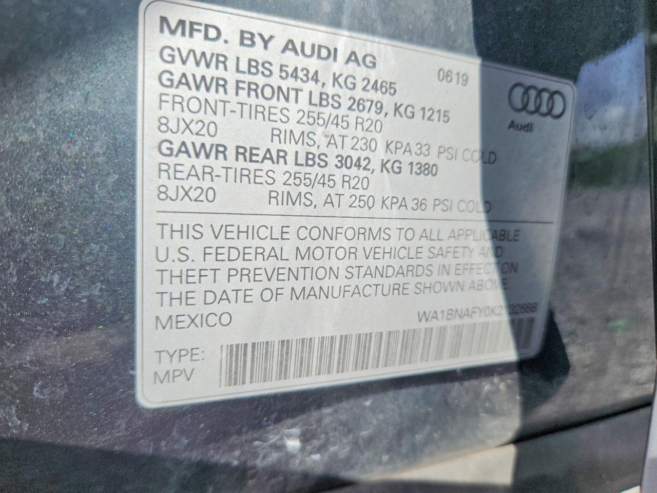 2019 AUDI Q5