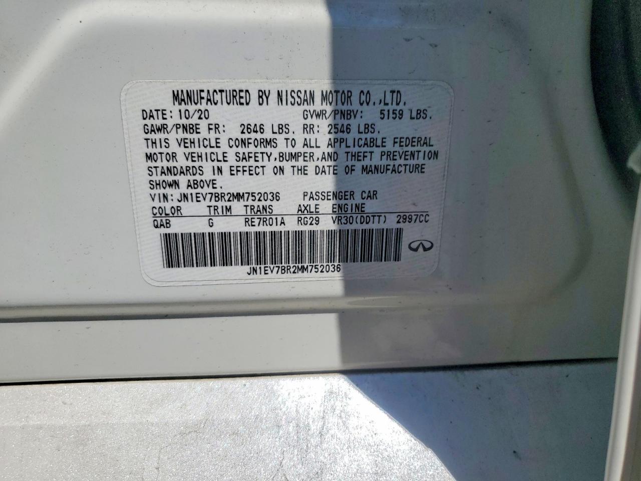 2021 INFINITI Q50