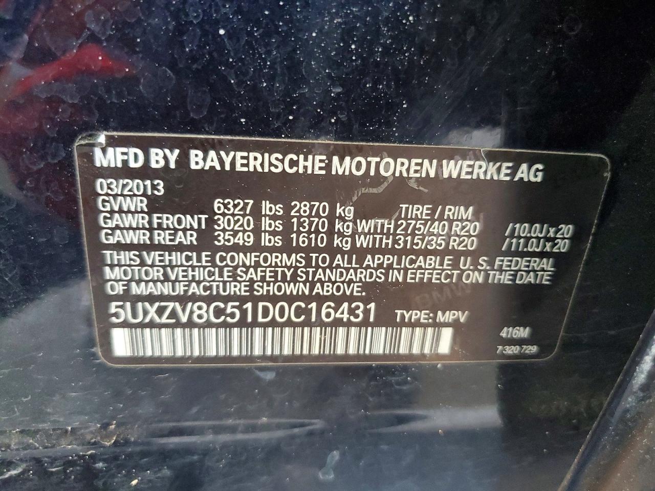 2013 BMW X5
