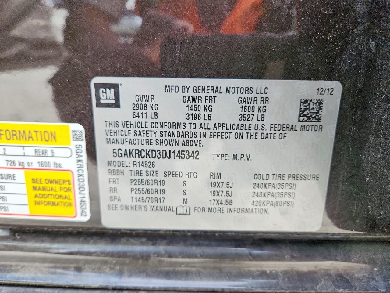 2013 BUICK ENCLAVE