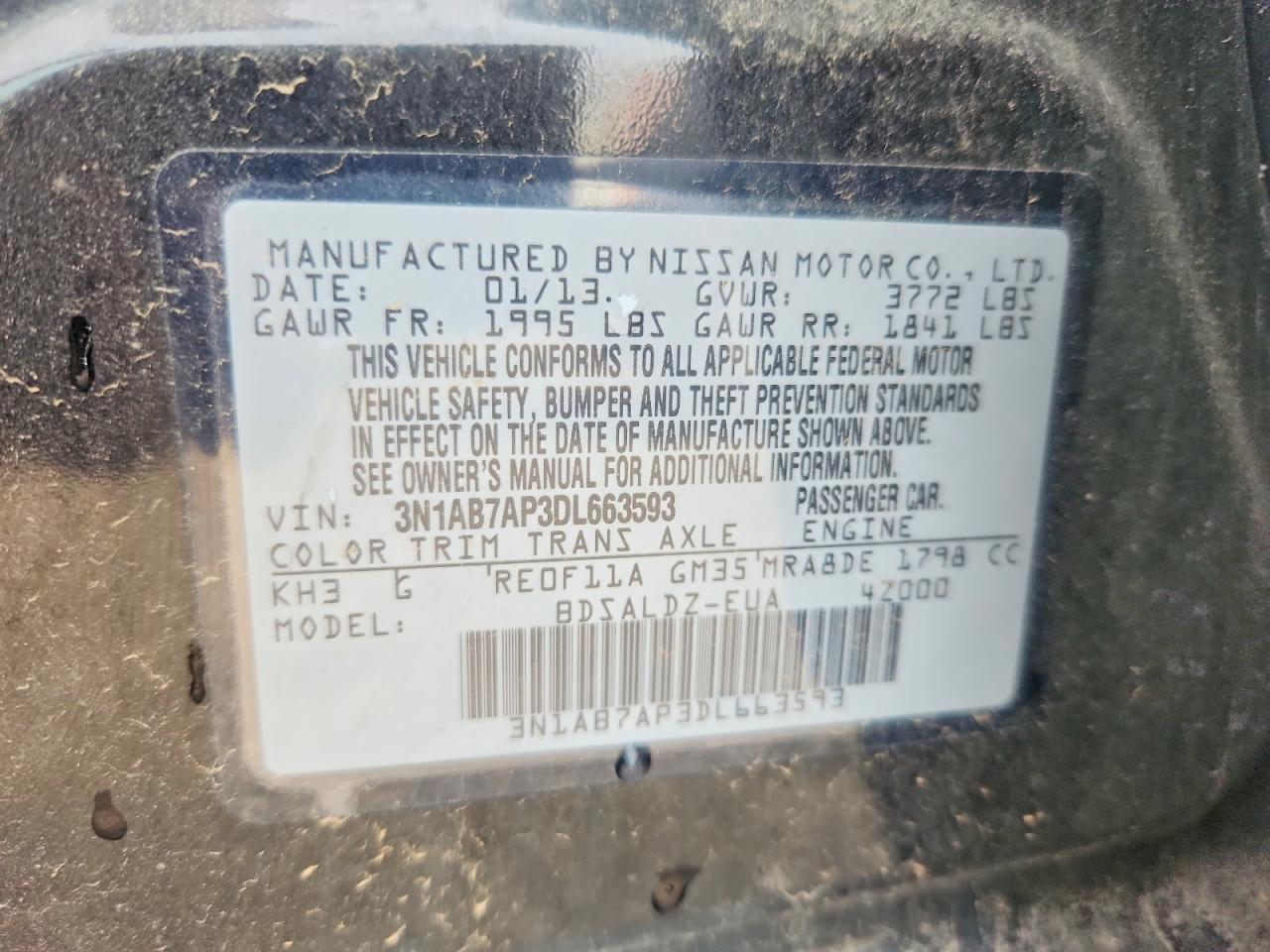 2013 NISSAN SENTRA