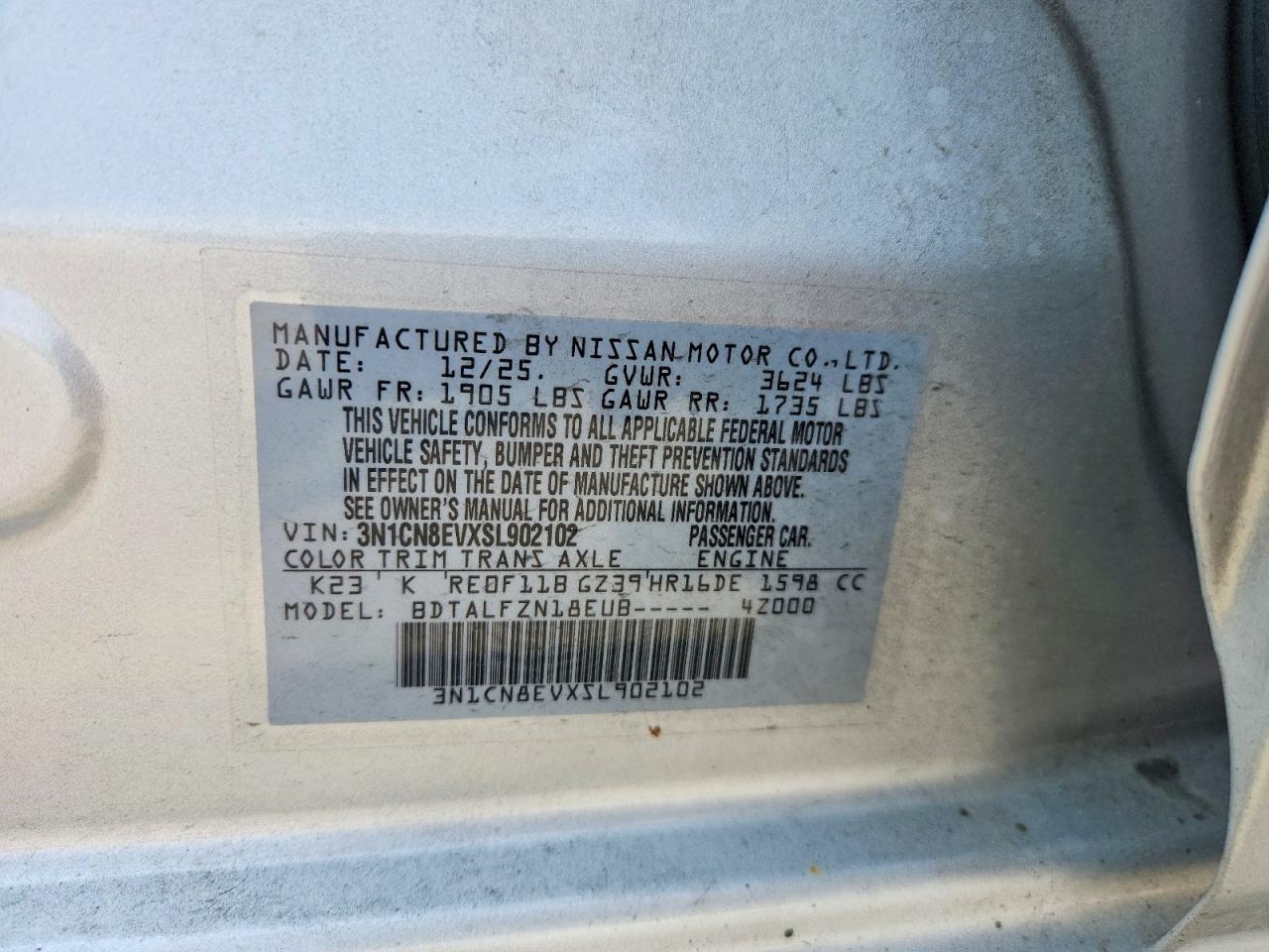 2025 NISSAN VERSA