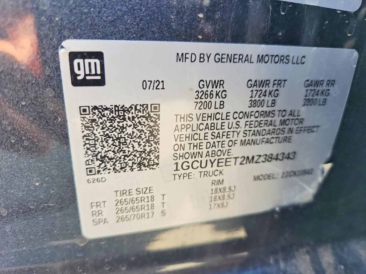 2021 CHEVROLET SILVERADO
