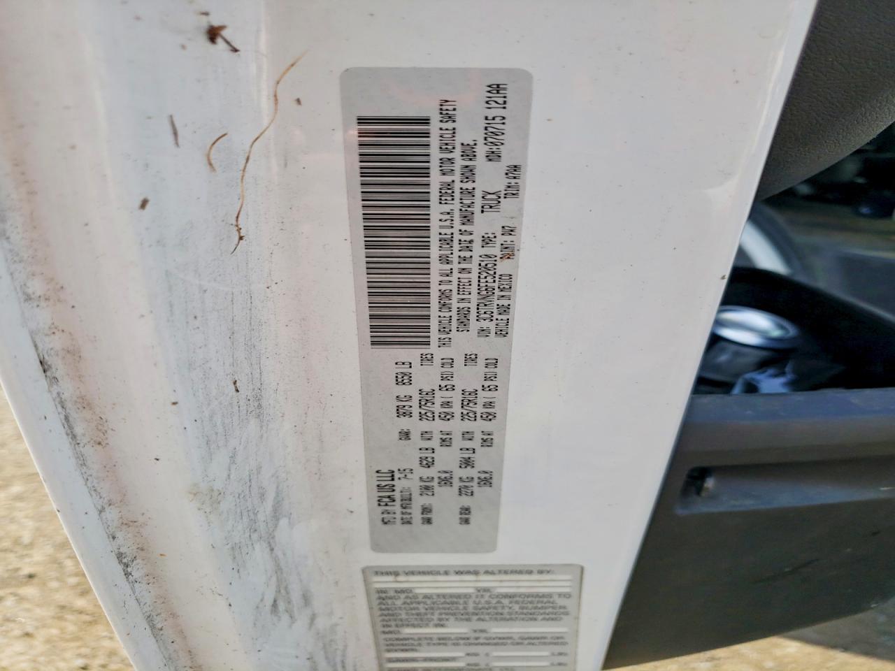 2015 RAM PROMASTER