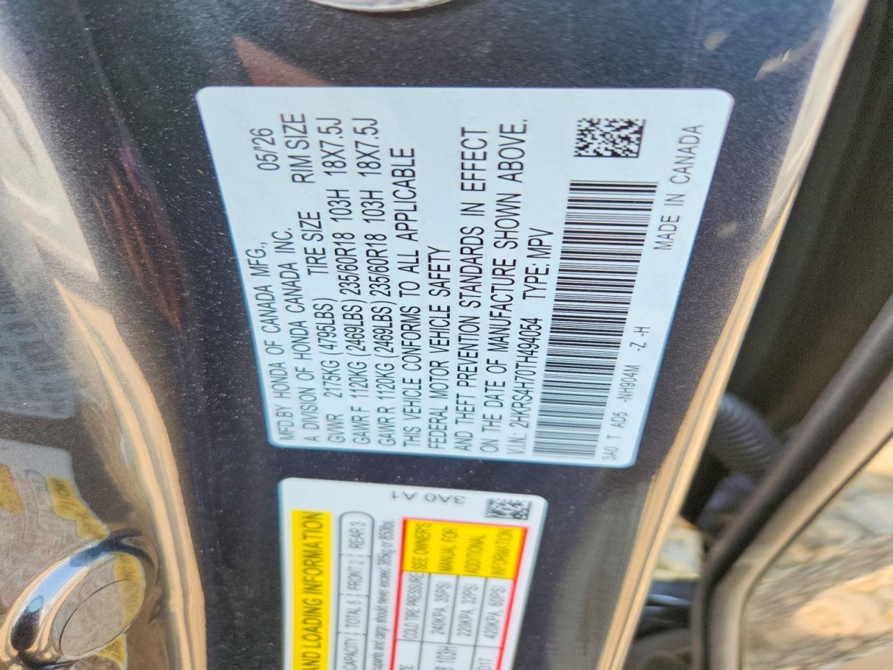 2026 HONDA CRV