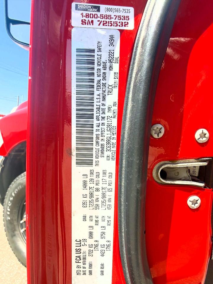 2018 RAM 3500