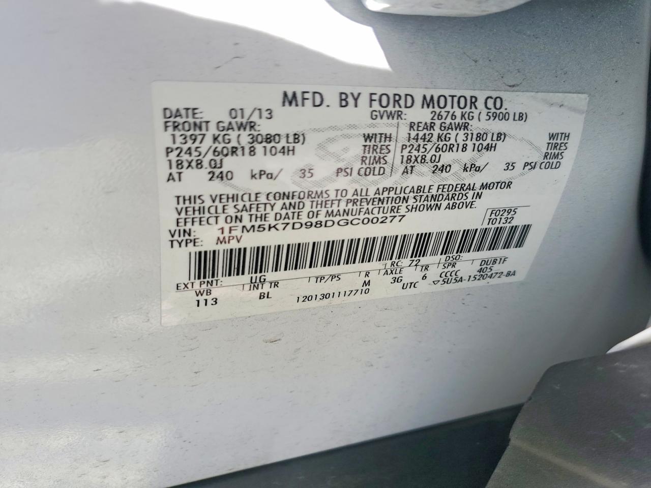 2013 FORD EXPLORER