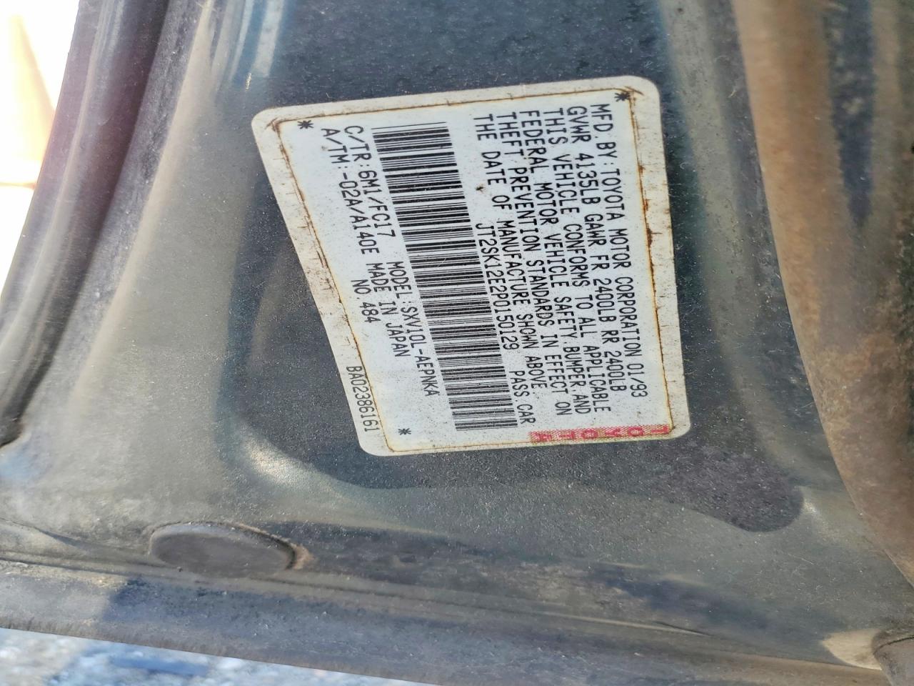 1993 TOYOTA CAMRY