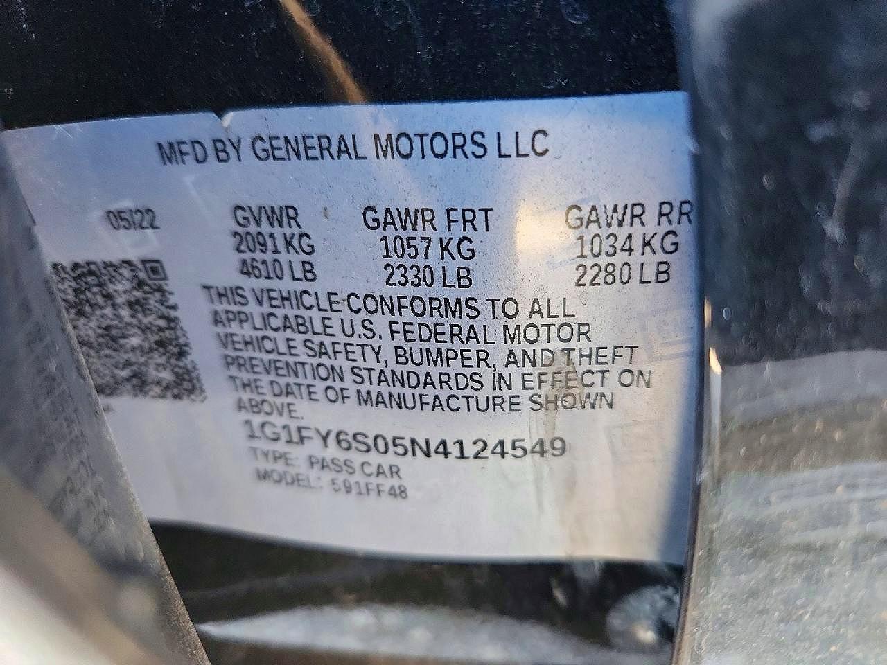 2022 CHEVROLET BOLT