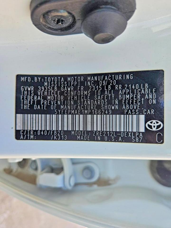 2021 TOYOTA COROLLA