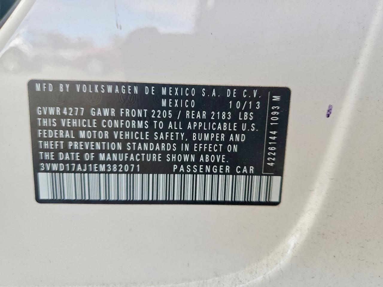 2014 VOLKSWAGEN JETTA