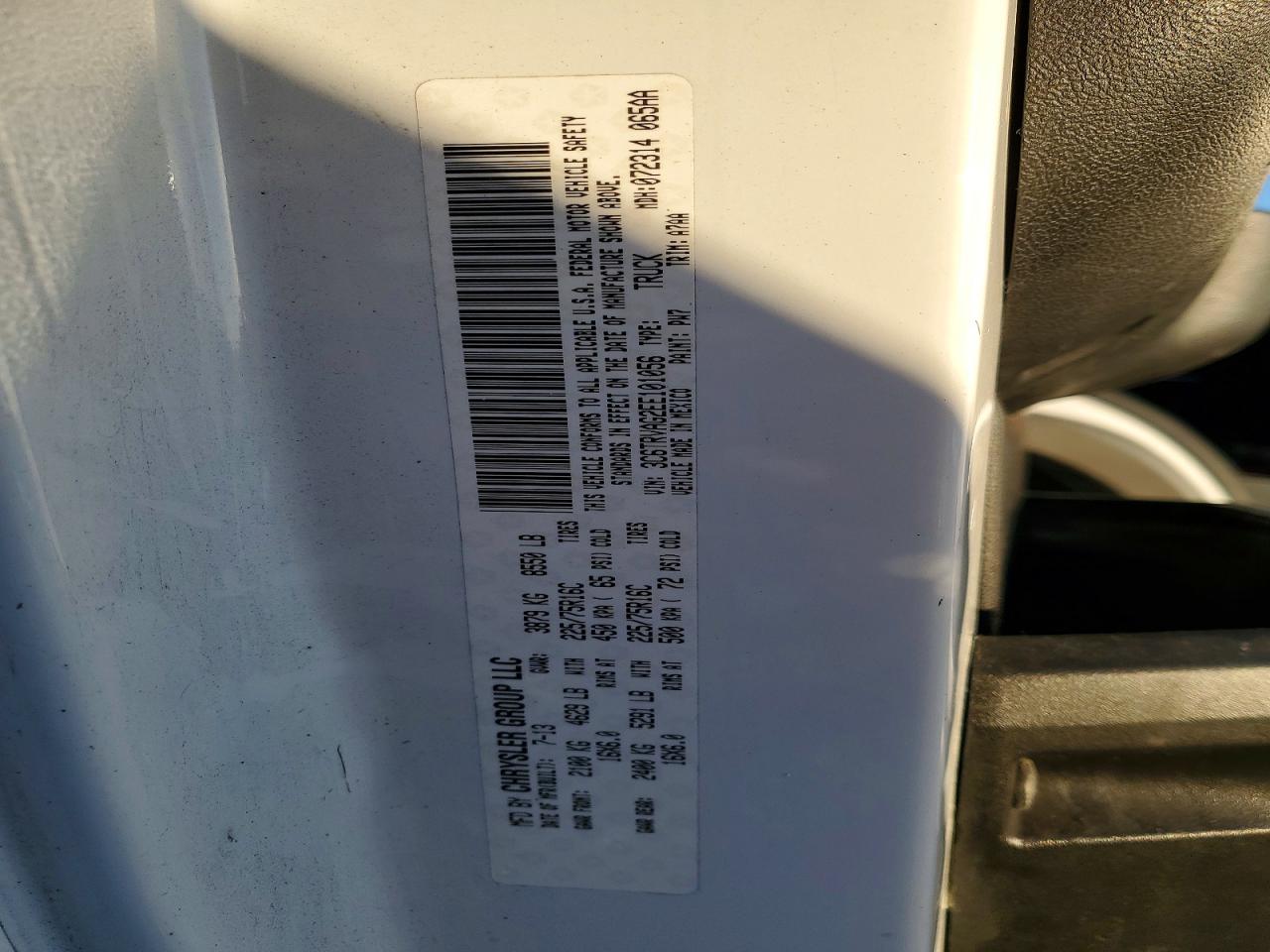 2014 RAM PROMASTER