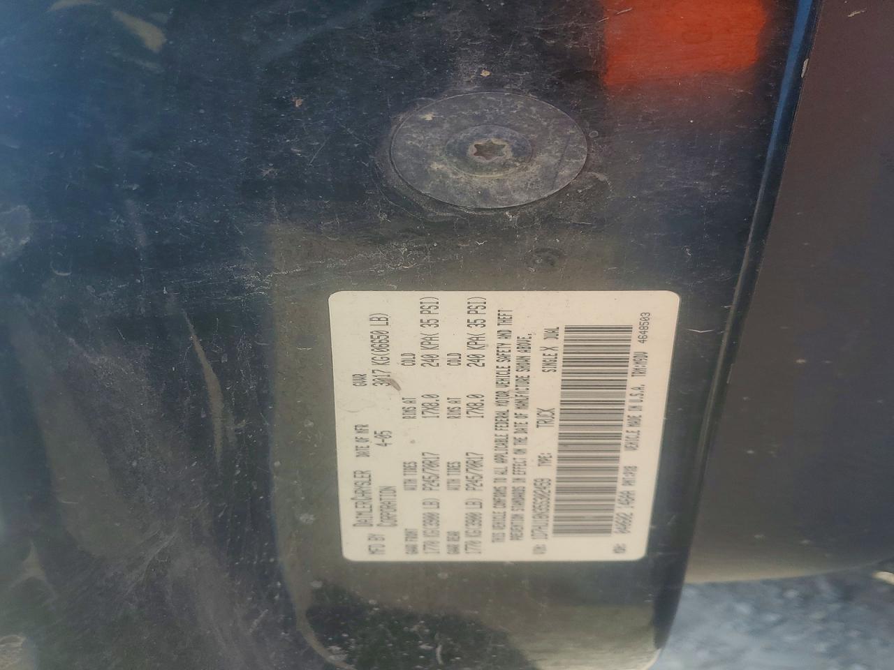 2005 DODGE RAM 1500