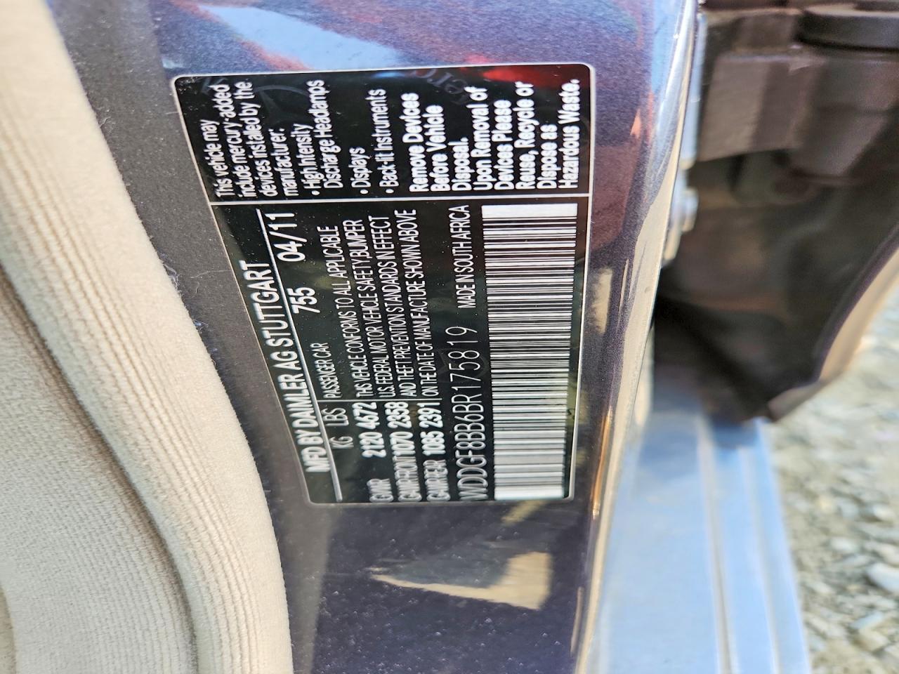 2011 MERCEDES-BENZ C-CLASS