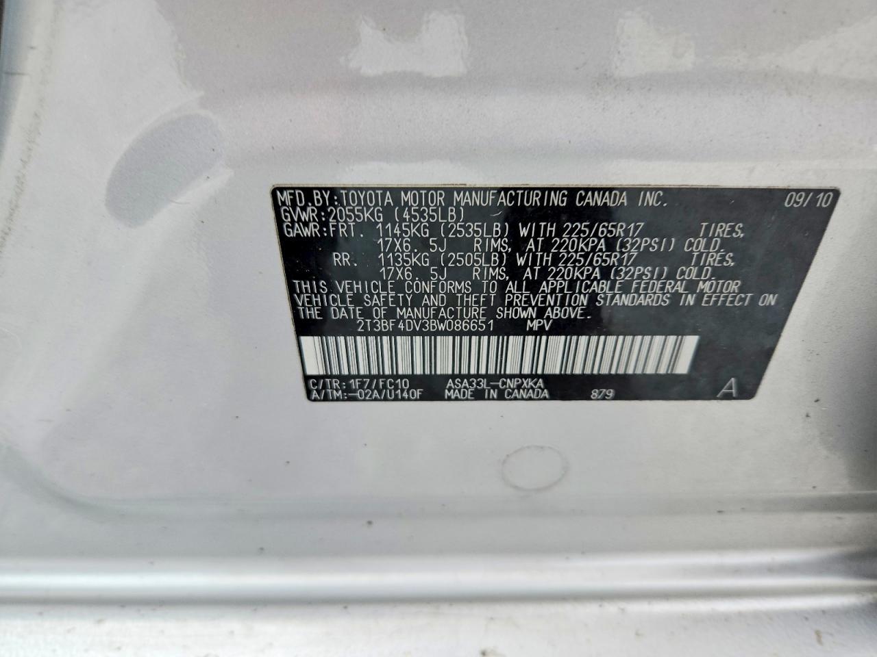 2011 TOYOTA RAV4