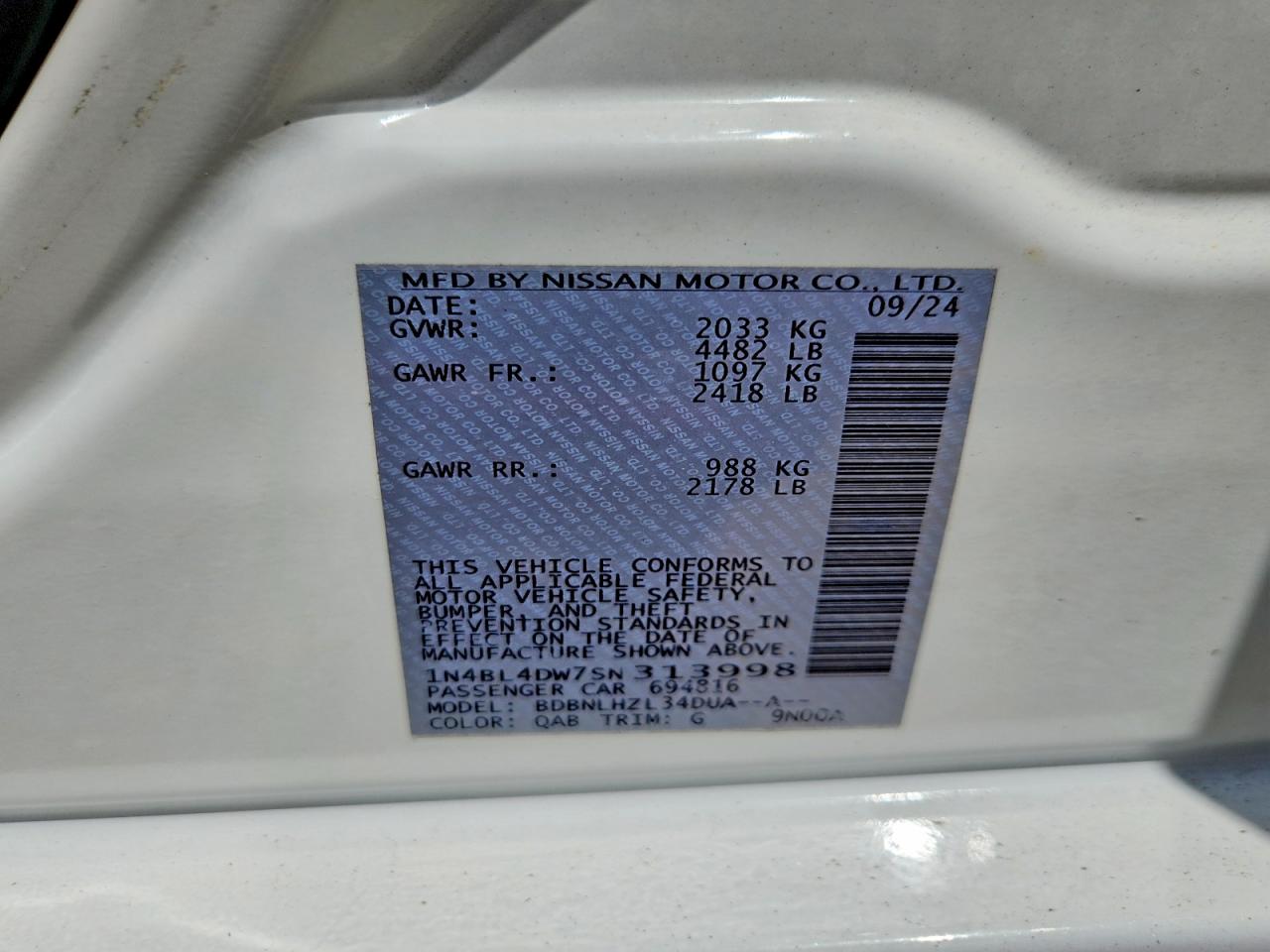 2025 NISSAN ALTIMA
