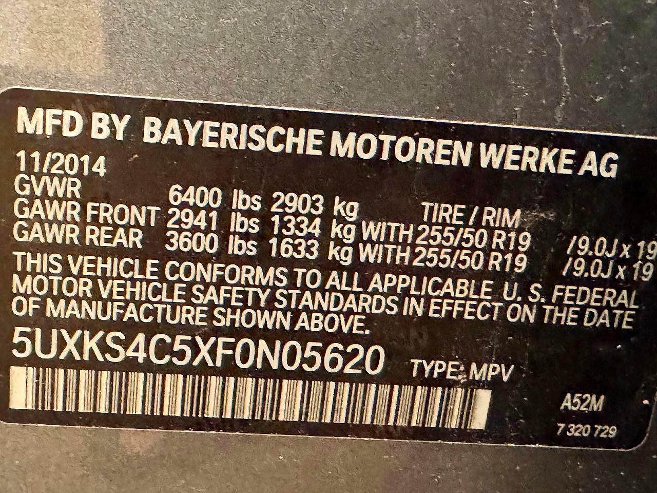 2015 BMW X5
