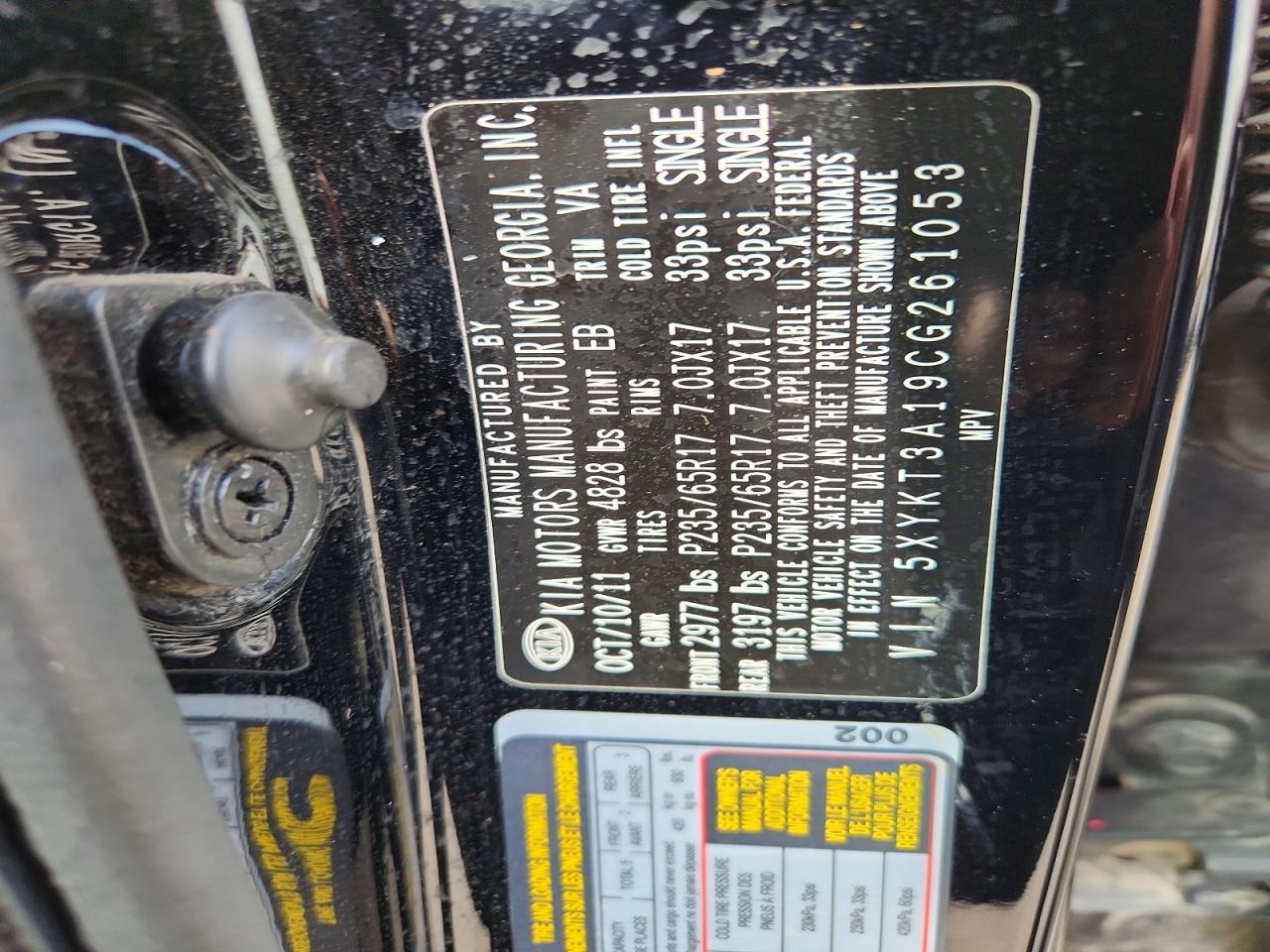2012 KIA SORENTO