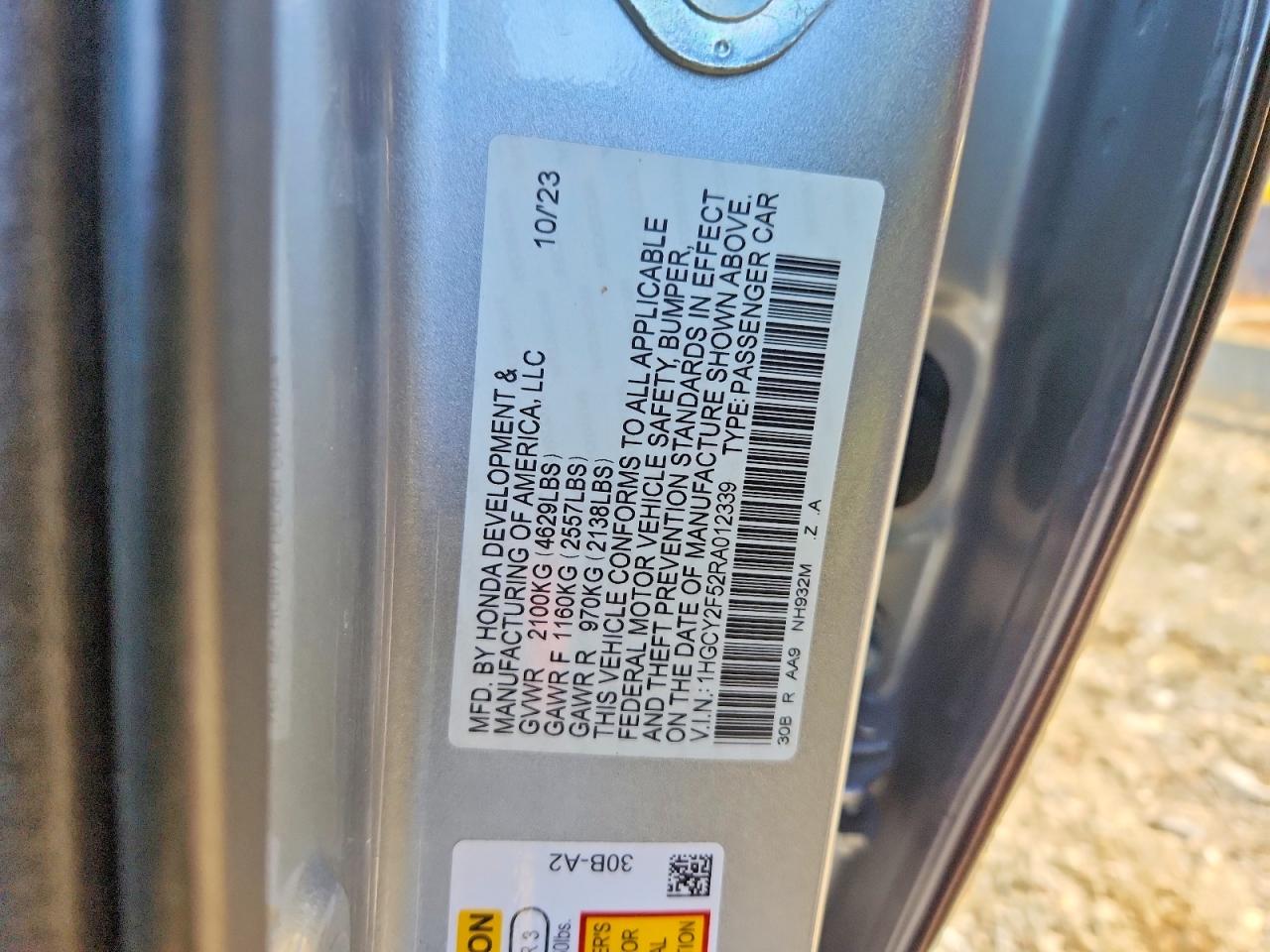 2024 HONDA ACCORD