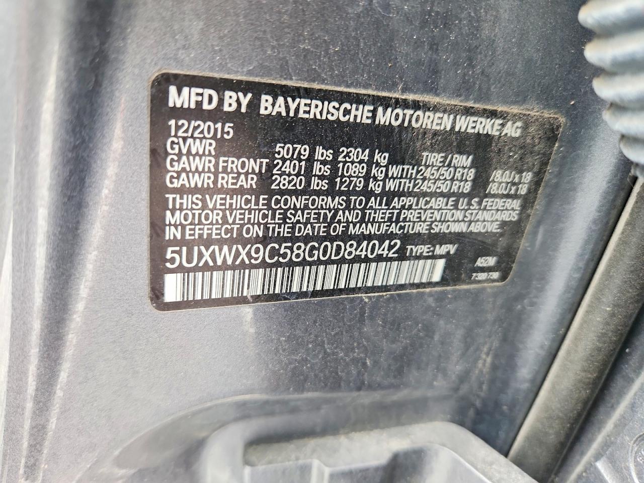 2016 BMW X3