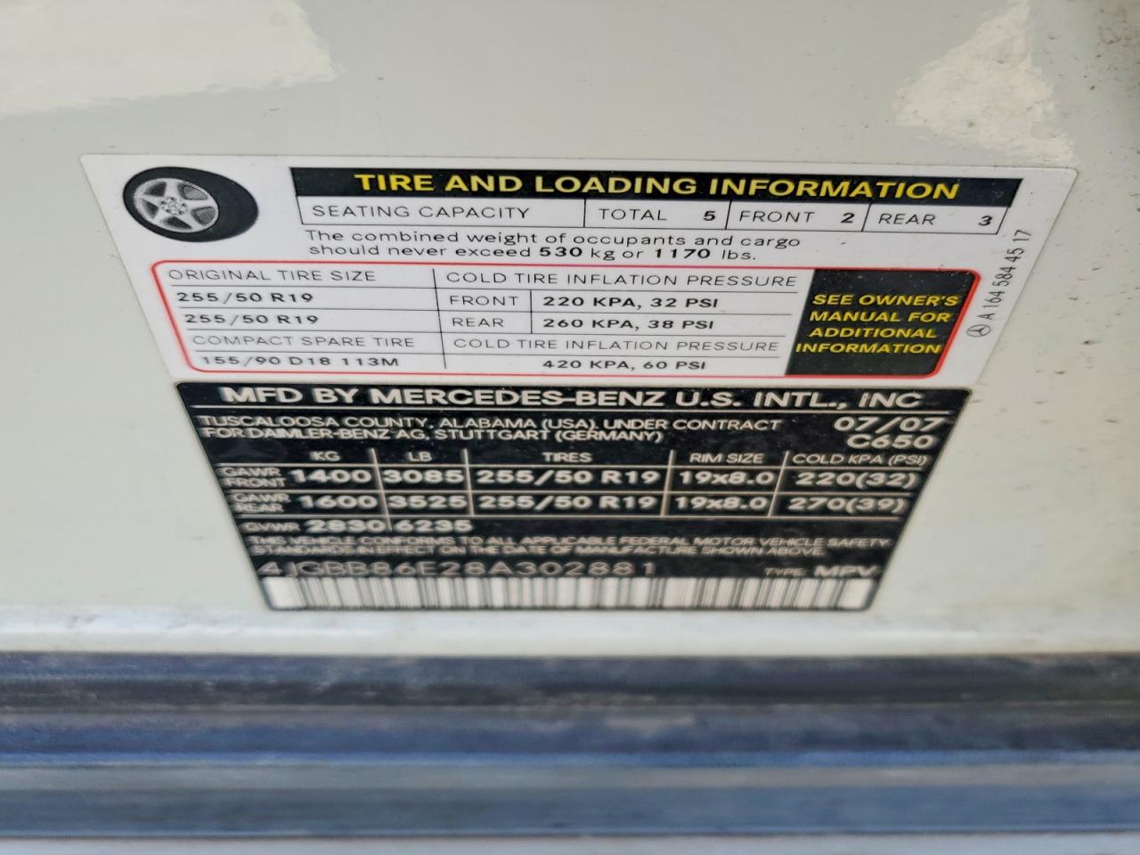 2008 MERCEDES-BENZ M-CLASS