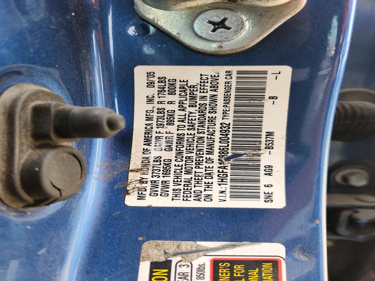 2006 HONDA CIVIC