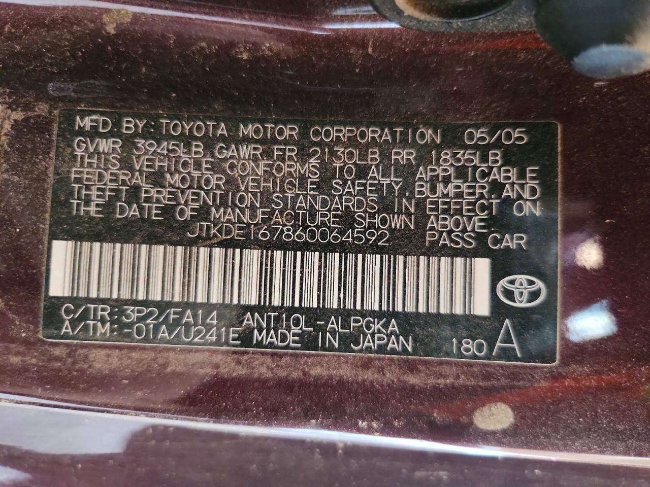 2006 SCION TC