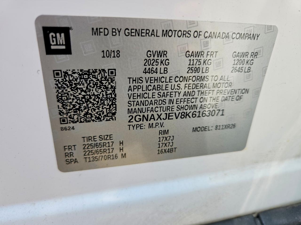 2019 CHEVROLET EQUINOX