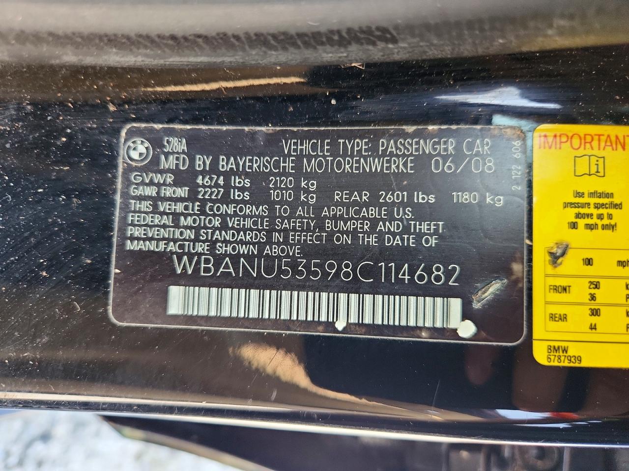 2008 BMW 5 SERIES