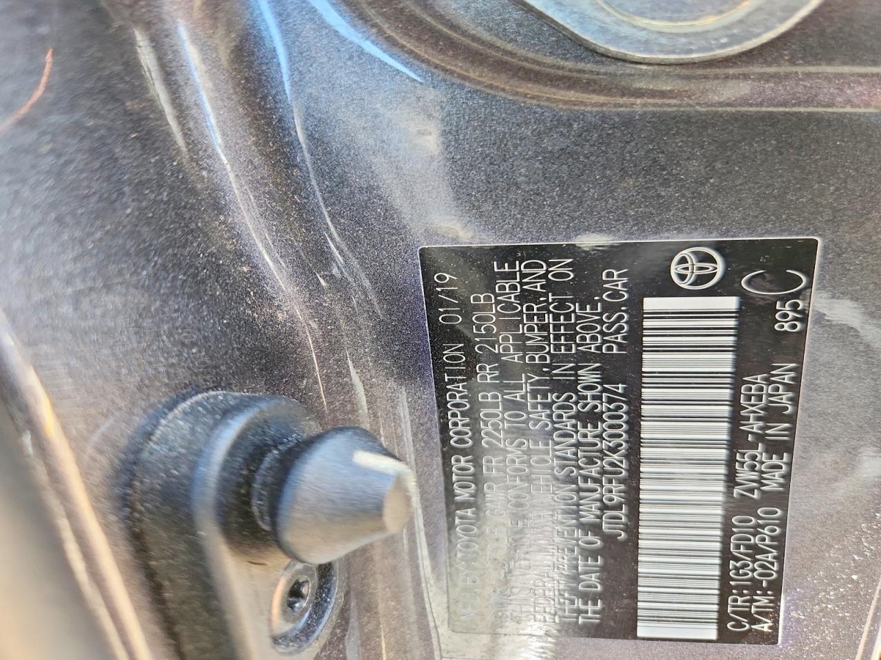 2019 TOYOTA PRIUS