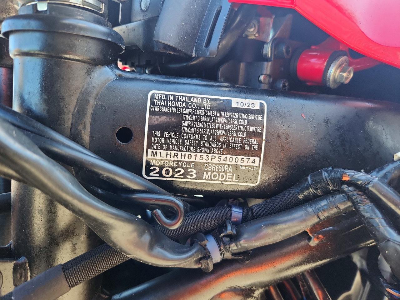 2023 HONDA CBR CYCLE