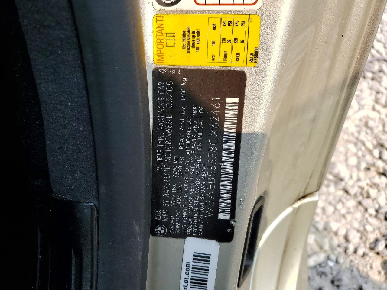 2008 BMW 6 SERIES