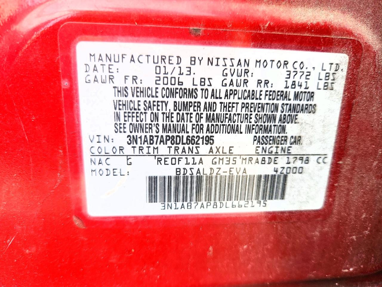 2013 NISSAN SENTRA