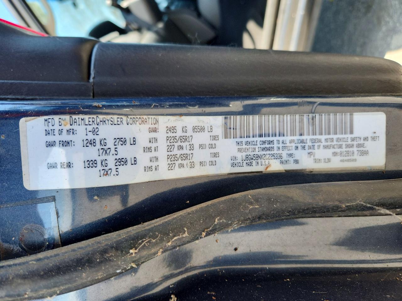 2002 JEEP CHEROKEE