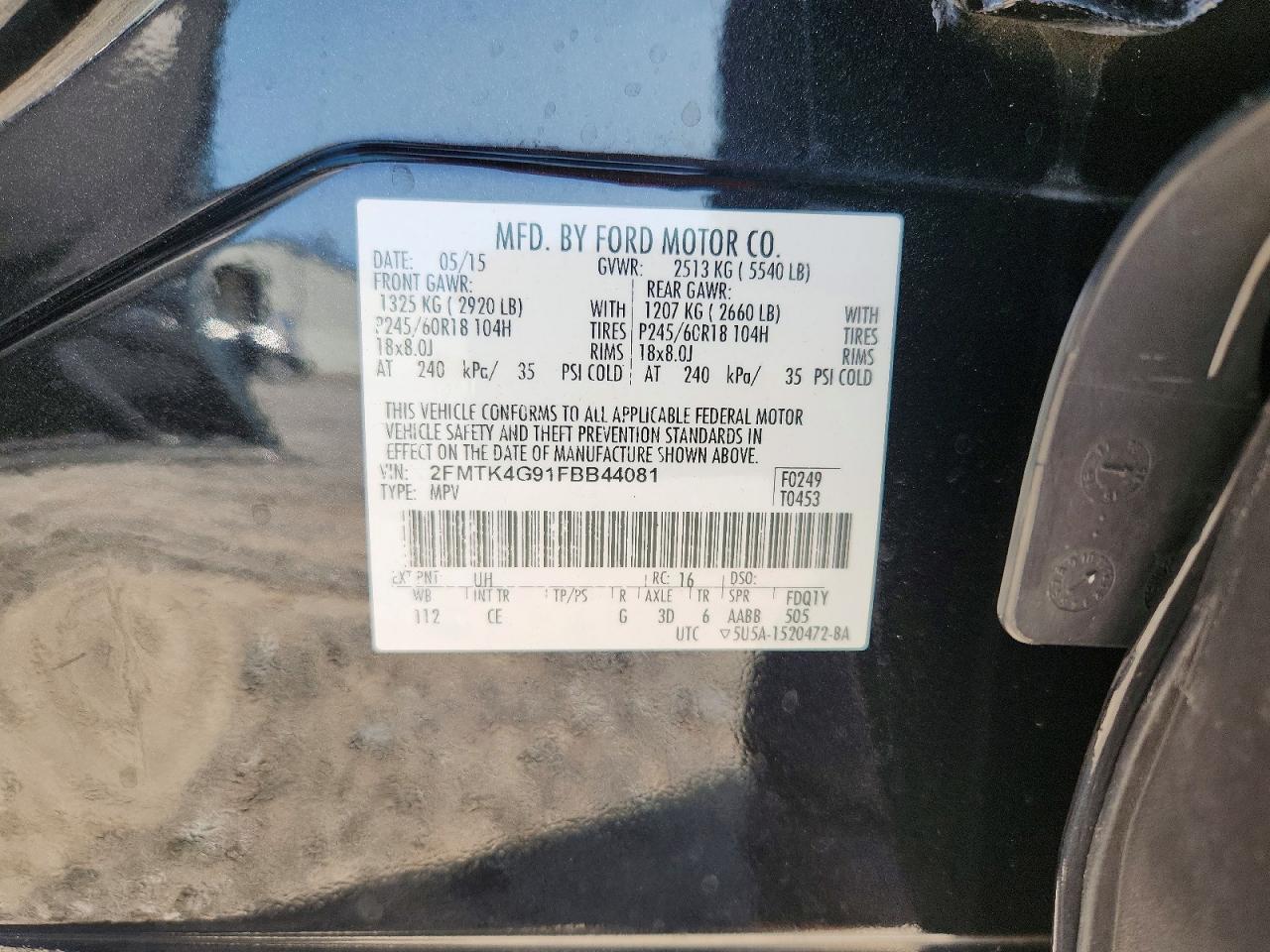 2015 FORD EDGE